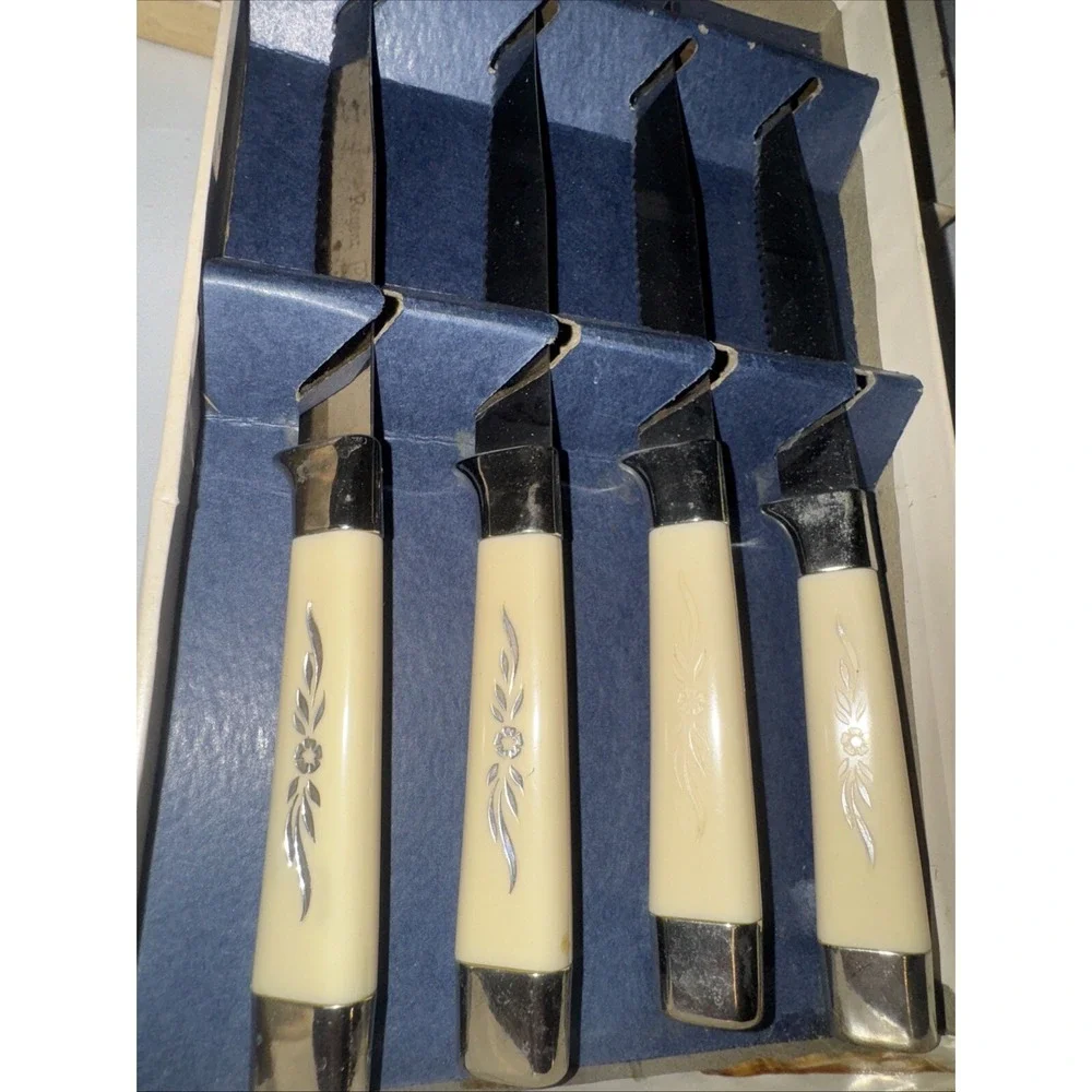 VTG REGENT SHEFFIELD Steak knives‎ Set of 4 Stainless Steel England